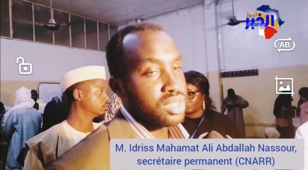 Tchad-#sur vidéo M. Idriss Mahamat Ali Abdallah Nassour, secrétaire permanent (CNARR)